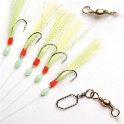 Fladen Sabiki Rig Yellow/Green size 4