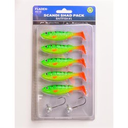 Fladen Scandi Shad 9 cm / 10 gr - Firetiger