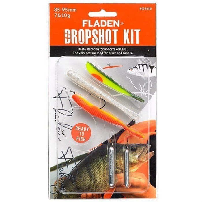 Fladen DROPSHOT-SET TREPACK 85-95 MM KOMPLETT