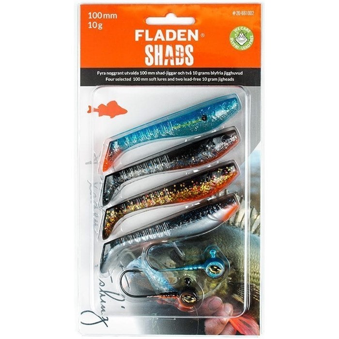 Fladen Shads packet 10 cm/10 g - Blue