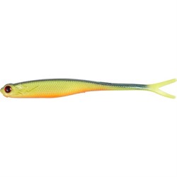 Fladen Twin tail shad Green yellow orange 8 gr / 12,5 cm