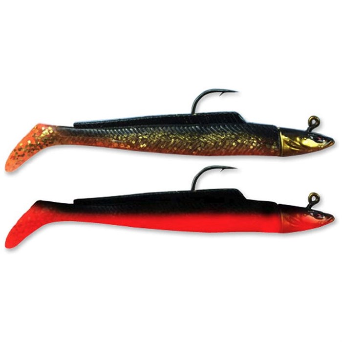 Conrad Sand EEL 25 g 2 pc - gold/svart and red/black