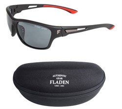 Fladen Polarized sunglasses - Matt black/red