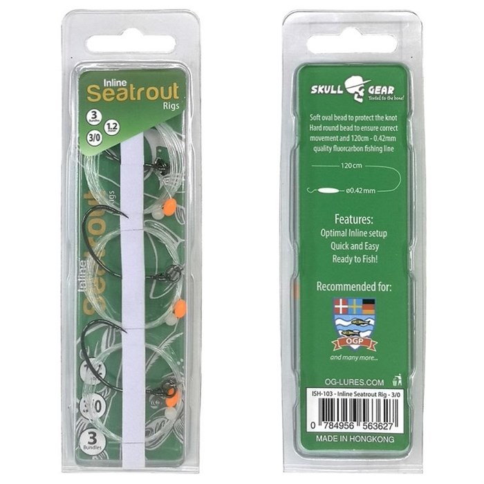 OGLures INLINE SEATROUT RIGS - HOOK SIZE 2