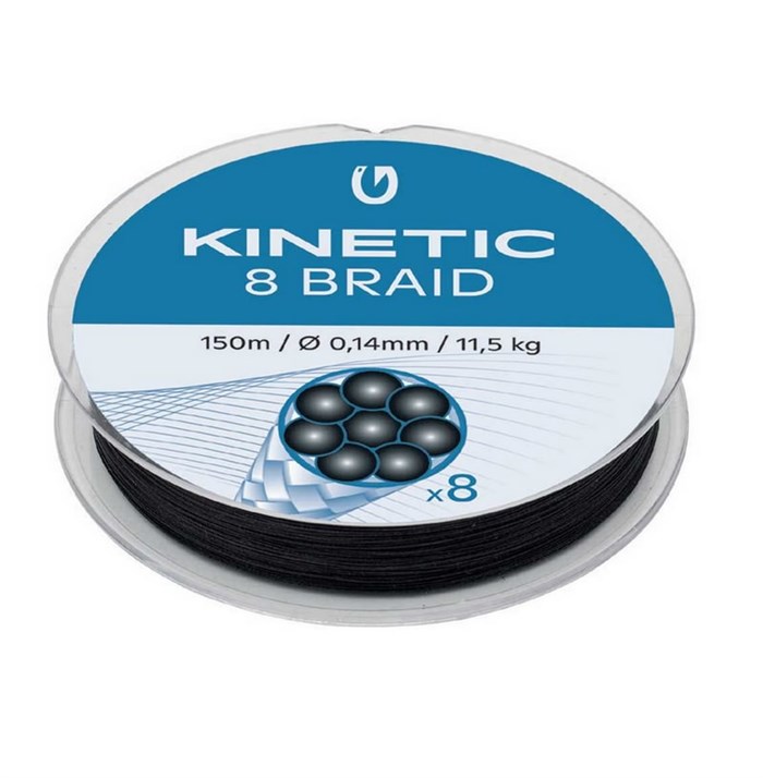 Kinetic 8 Braid Black 300 meter