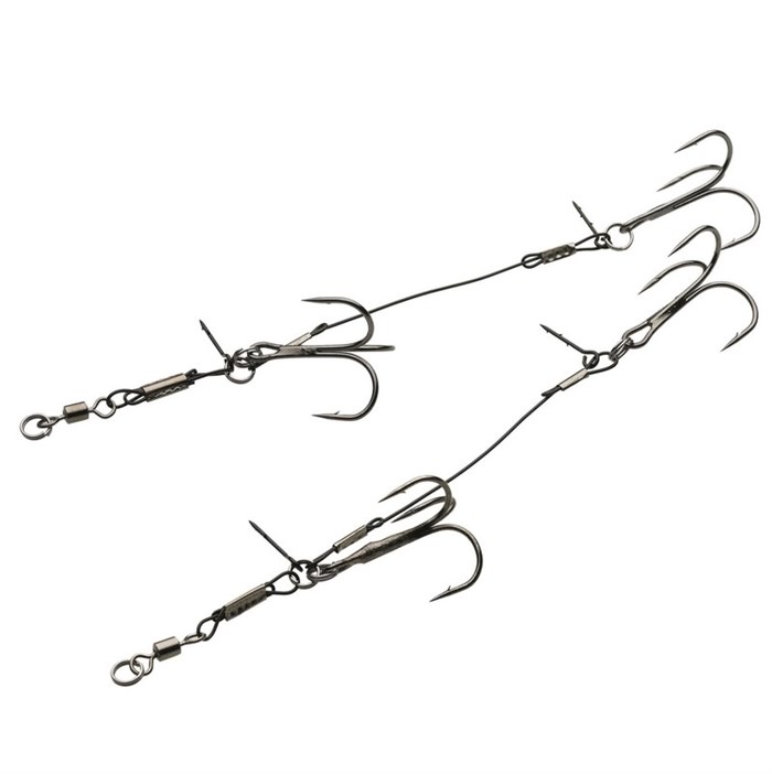 Kinetic Double Stinger 65 LBS 2 stk 13 cm - Hook size 1/0