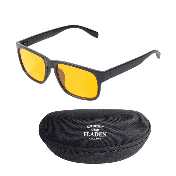 Fladen Polarized sunglasses - Night vision blackw orange lens