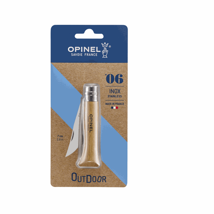 Opinel N°6 stainless 8,0 cm. bøg