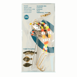 Sabiki Scandic Rig - Pearl/Yellow/Orange