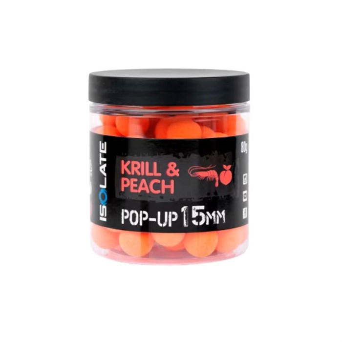Shimano Bait Isolate Pop-Up Krill Peach 15mm - 80 gr Fluoro Orange