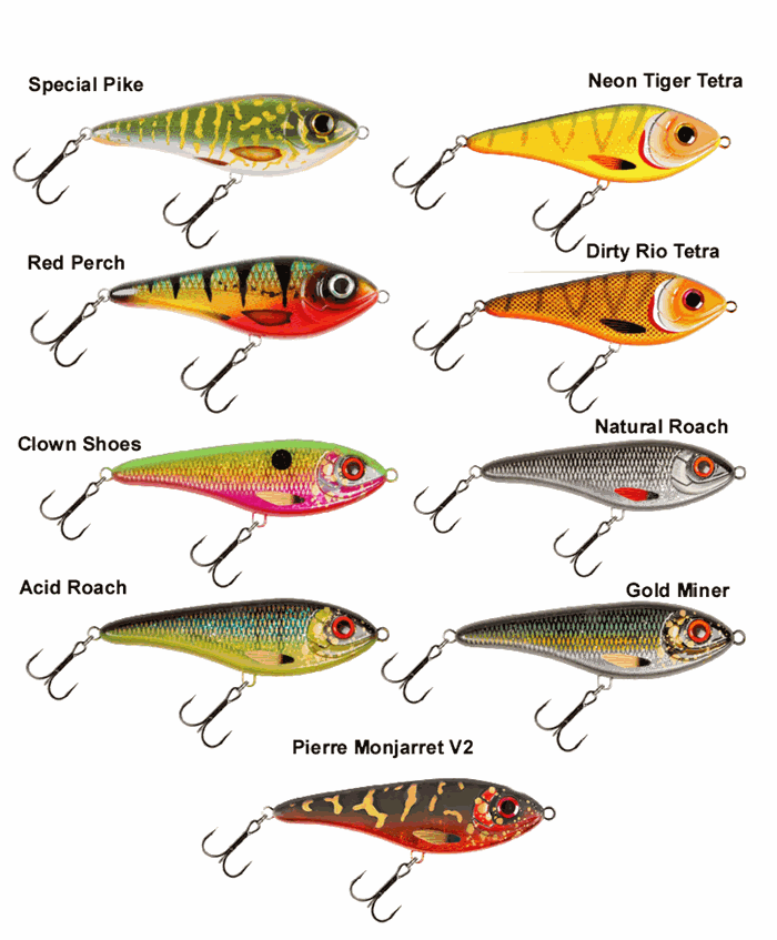 Strike Pro Buster Swim 13 cm jerkbait til geddefiskeri | Fisk & Fang Helsingør