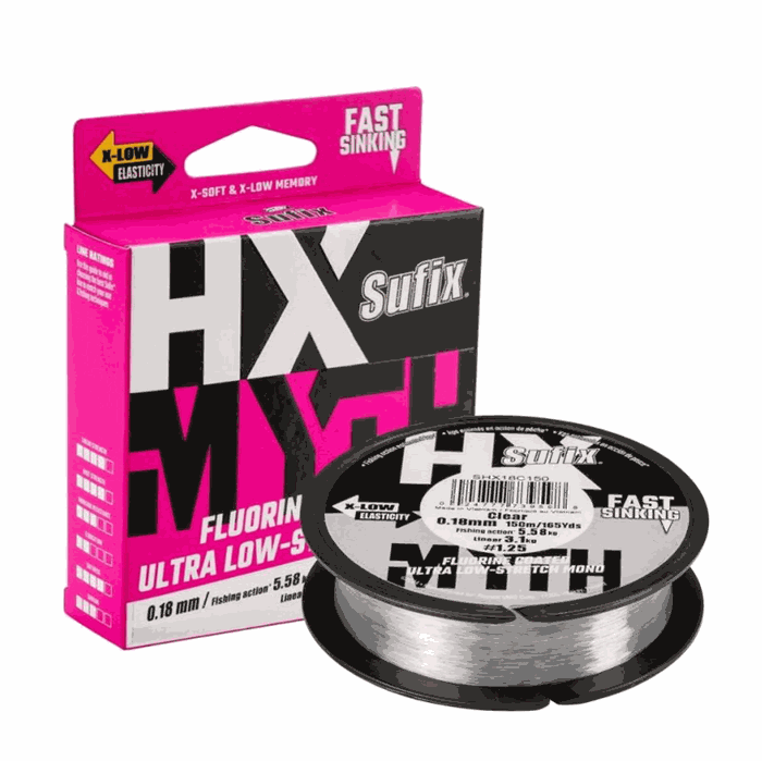 Sufix HX-MYTH mono clear 300 meter - 0,25 mm / 6,7 kg
