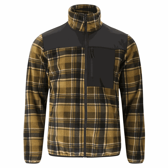 Whistler Astrali Checked Fleece Jacket - Dark Olive