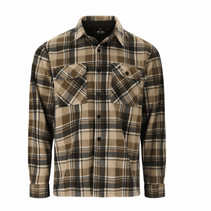 Whistler Astrali Checked Fleece Shirt - Teak