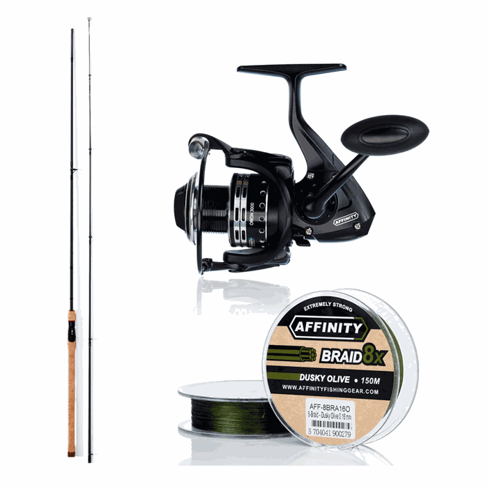 Aborre fiskesæt med Affinity 7 fod stang og Orion 2000 fiskehjul – Eksklusivt sæt hos Fisk & Fang Helsingør.
