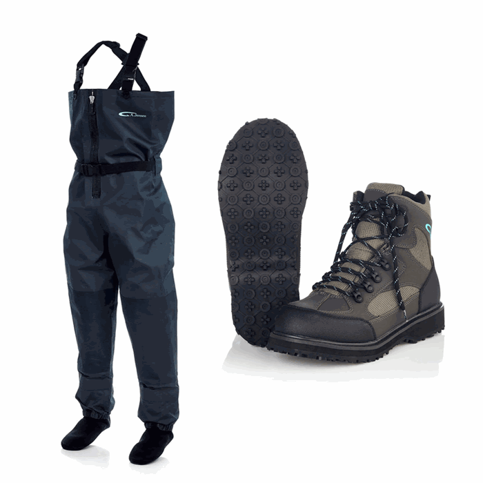 A.Jensen Atlas ZIP Waders Stocking Foot + A.Jensen Callisto vadesko med gummi