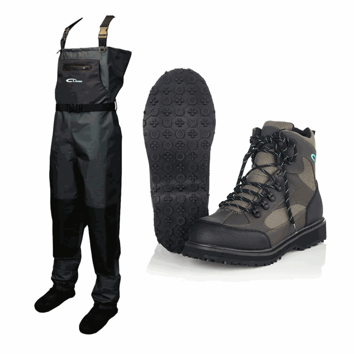 A.Jensen Atlas Stocking Foot Waders + A.Jensen Callisto vadesko med gummi