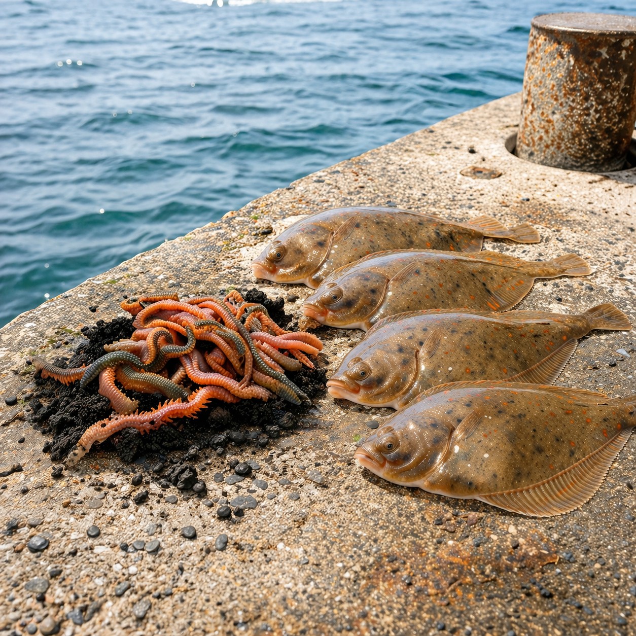 Friske Børsteorme 12-15 stk - STR: XL i bøtte 