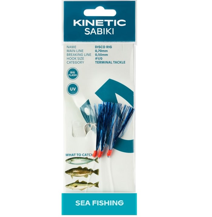 Canna Da Pesca Sabiki Kinetic Rig Kinetic Sabiki Per Pesce Piatto - Vorfach 90 Cm Con 2 Ami 1/0, Ideale Per Merluzzo E Passera Lenza Piatta Per Pesca A Fondo