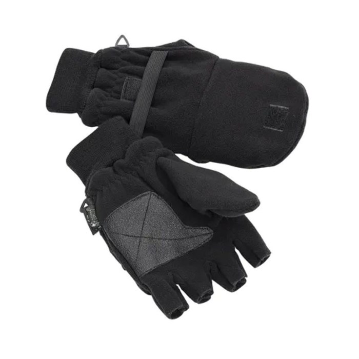 Pinewood Fingerless fleece gloves - Black