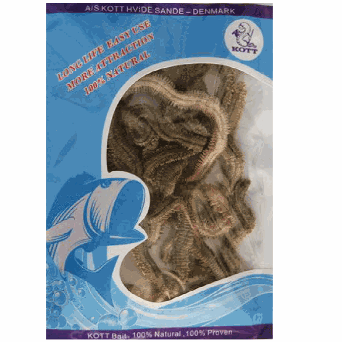 Børsteorm Frysetørrede krogfaste 10-15 stk 