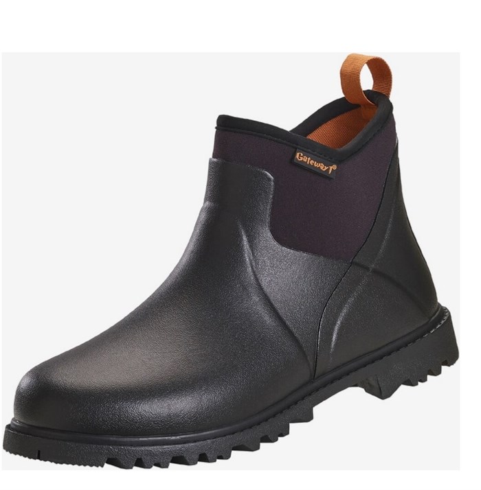 GATEWAY II ASCOT MENS Kort gummistøvle Black