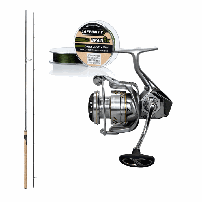 Fiskesæt - Westin W2 9,0 fod 7/30 gr & Okuma ZYROS 3000 + Fletline
