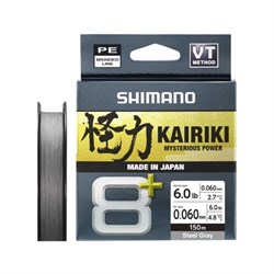 Shimano Kairiki 8+ Steel Grey 150 meter - 0,13 mm /8,3 kg
