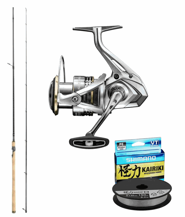 Luksus Kystsæt: Shimano Speedmaster 9 fod 10/30 gr - Shimano Sedona 3000HG + Fletline