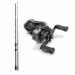 Pandion INSTINCT ESOX-Trigger 7,3 fod - 10/40 gr + Zebco Demonic Baitcast XT 200 LH