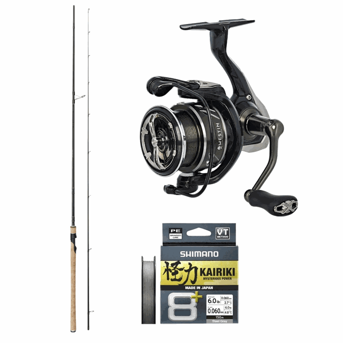 Westin W2 spin 9,0 fod 7/30 gr + Westin W2 3000 + fletline